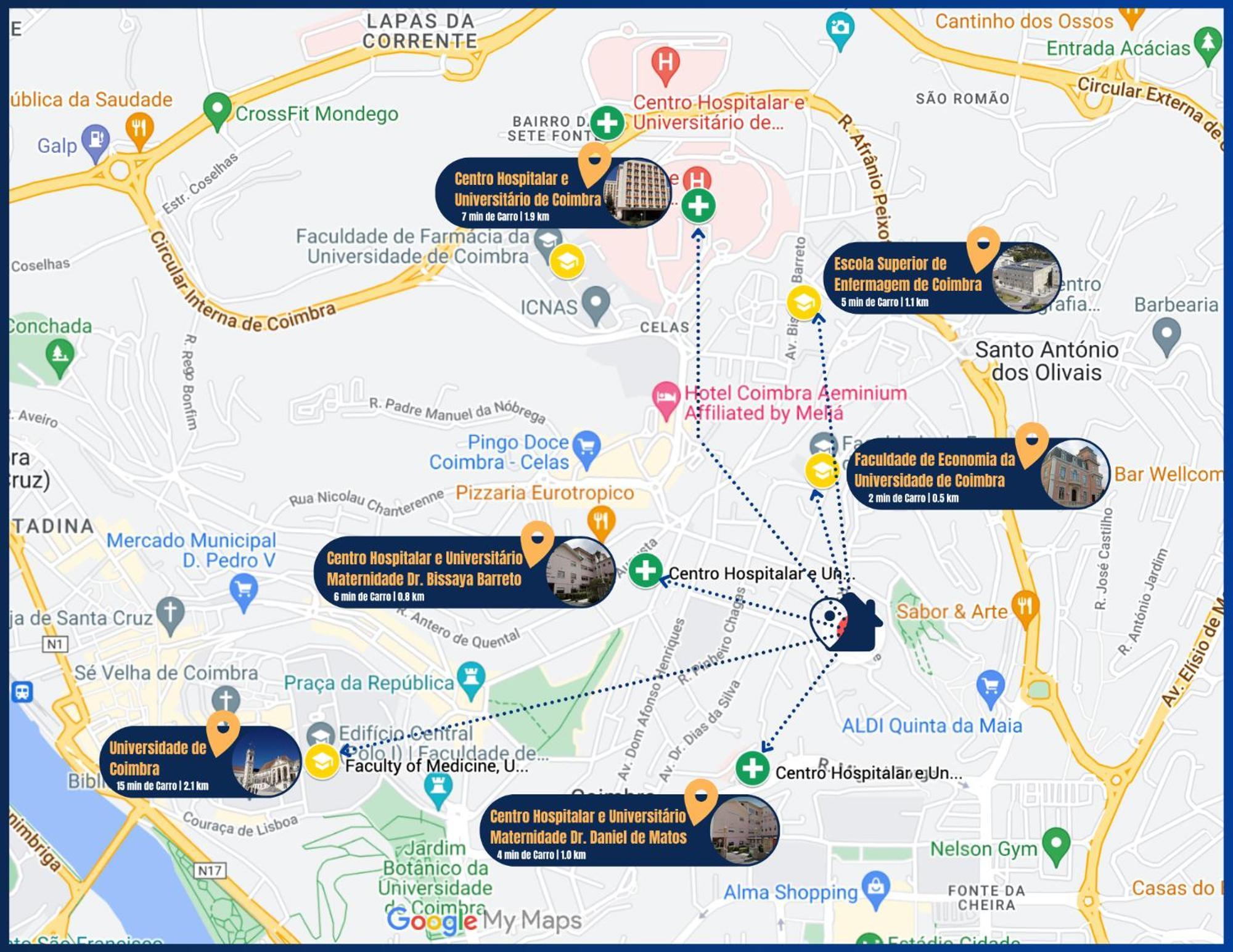 7Min To Uni Se-Velha - Ac - Work Desk - 300Mbs Wifi Bed and Breakfast Κοΐμπρα Εξωτερικό φωτογραφία